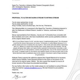 Geographic Board_Mitiwai Stream_May 2023